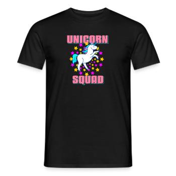 Unicorn Squad Awesome Dazzling T-Shirt Present - Men's T-Shirt - black - Front - AI Model Male 178 light (178cm)
