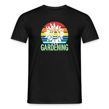 Retro Vintage Awesome Flower Gardening Designs - Männer T-Shirt - Schwarz - Vorne - AI Model Male 178 light (178cm)