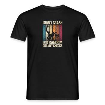 Je ne tombe pas, je fais de la gravité aléatoire - T-shirt homme - noir - Devant - AI Model Male 178 light (178cm)