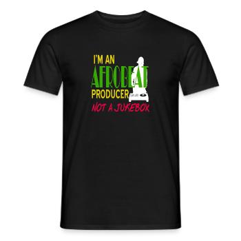 I'm An Afrobeat Producer Not A Jukebox Awesome - Men's T-Shirt - black - Front - AI Model Male 178 light (178cm)