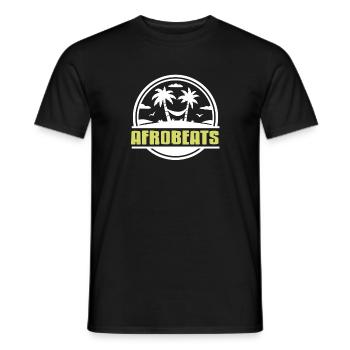 Cool Afrobeats Relaxing Island Designs T-Shirt - Männer T-Shirt - Schwarz - Vorne - AI Model Male 178 light (178cm)