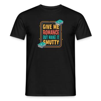 Reading Book Lover Bookworm Smut Reader Bookish - Männer T-Shirt - Schwarz - Vorne - AI Model Male 178 light (178cm)