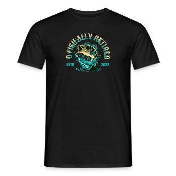 O Fish Ally à la retraite - T-shirt homme - noir - Devant - AI Model Male 178 light (178cm)