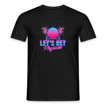 Lass uns Physical Vaporwave Aesthetic bekommen - Männer T-Shirt - Schwarz - Vorne - AI Model Male 178 light (178cm)