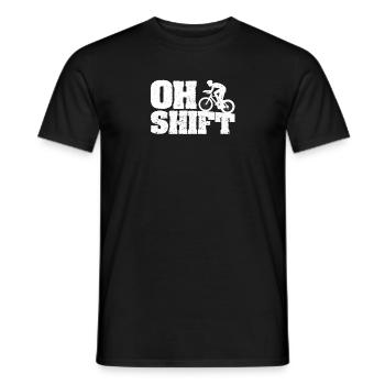 Mountain Biking Bicycle Cyclists Cyclists - Men's T-Shirt - black - Front - AI Model Male 178 light (178cm)