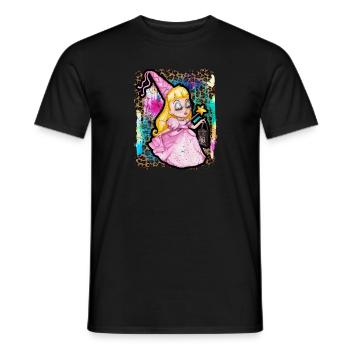 Halloween Witch Princess Tie Dye - Men's T-Shirt - black - Front - AI Model Male 178 light (178cm)
