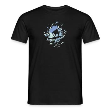 Bonne éclaboussure de couleur de surf - T-shirt homme - noir - Devant - AI Model Male 178 light (178cm)