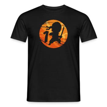 Ninja Fighter 1er anniversaire Garçon 1 an - T-shirt homme - noir - Devant - AI Model Male 178 light (178cm)