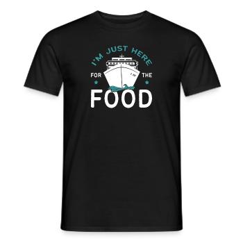 I'm Just Here For The Food Kreuzfahrt - Männer T-Shirt - Schwarz - Vorne - AI Model Male 178 light (178cm)