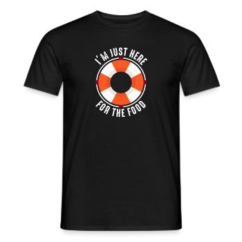 I'm Just Here For The Food Kreuzfahrt - Männer T-Shirt - Schwarz - Vorne - AI Model Male 178 light (178cm)