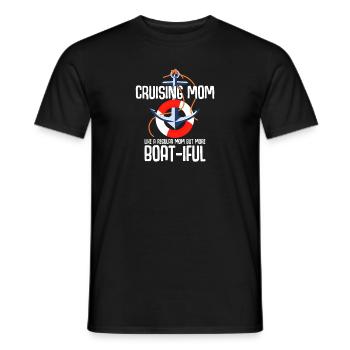 Kreuzfahrt Mom like A Normal Mom But Boat-iful - Männer T-Shirt - Schwarz - Vorne - AI Model Male 178 light (178cm)