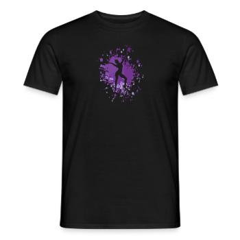 Dancer Pose Color Splash - Männer T-Shirt - Schwarz - Vorne - AI Model Male 178 light (178cm)