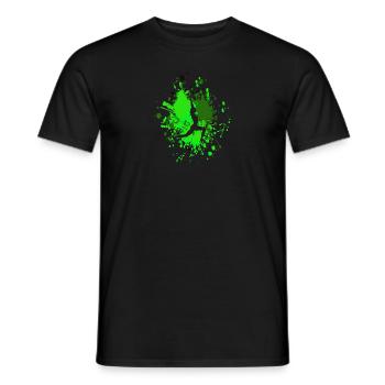 Yoga Pose Color Splash - Men's T-Shirt - black - Front - AI Model Male 178 light (178cm)