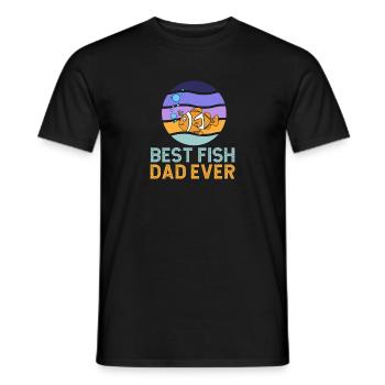 Bester Fischvater aller Zeiten Aquarist Fischhalter - Männer T-Shirt - Schwarz - Vorne - AI Model Male 178 light (178cm)