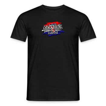 Balkan Kroatien Spruch Flagge stolz - Balkan - Männer T-Shirt - Schwarz - Vorne - AI Model Male 178 light (178cm)