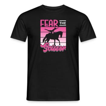 Voltigieren craint la voûte en ciseaux - T-shirt homme - noir - Devant - AI Model Male 178 light (178cm)