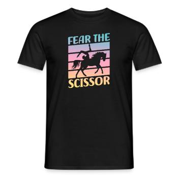 Voltigieren craint la voûte en ciseaux - T-shirt homme - noir - Devant - AI Model Male 178 light (178cm)