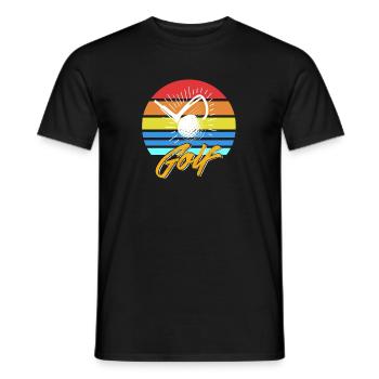 Retro Vintage GOLF Awesome Golfing T-Shirt - Men's T-Shirt - black - Front - AI Model Male 178 light (178cm)