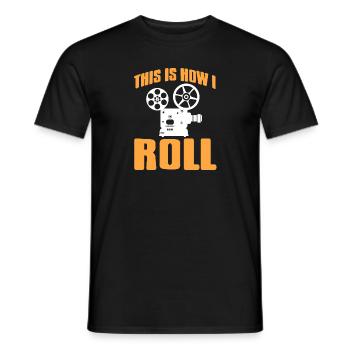 This Is How I Roll Awesome Theater Designs Present - Men's T-Shirt - black - Front - AI Model Male 178 light (178cm)