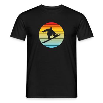 Snowboard Wintersport Spruch Snowboardfahrer - Männer T-Shirt - Schwarz - Vorne - AI Model Male 178 light (178cm)