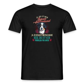 Berner Sennenhund Problem - Männer T-Shirt - Schwarz - Vorne - AI Model Male 178 light (178cm)