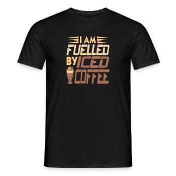 Je suis alimenté par le café glacé génial rétro présent - T-shirt homme - noir - Devant - AI Model Male 178 light (178cm)