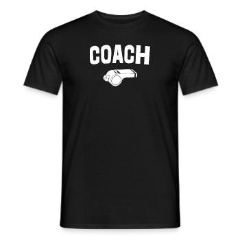 Sports Coach Funny Referee PE Teacher - Men's T-Shirt - black - Front - AI Model Male 178 light (178cm)