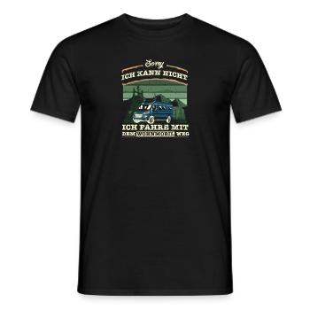 Sorry bin mit Wohnmobil weg - Männer T-Shirt - Schwarz - Vorne - AI Model Male 178 light (178cm)