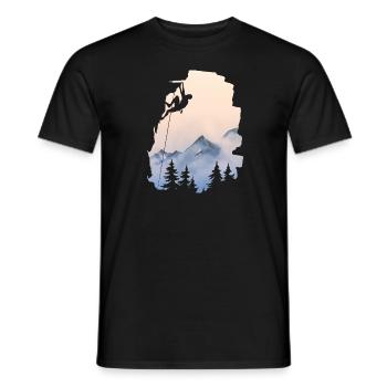 Klettern Berge Felsen Trad Sport Klettern Bouldern - Männer T-Shirt - Schwarz - Vorne - AI Model Male 178 light (178cm)
