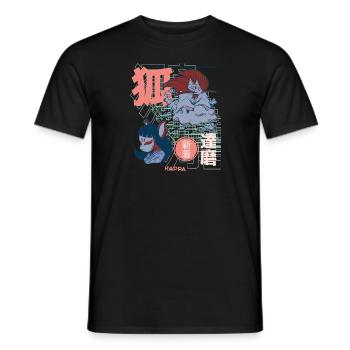 Anime Asie Manga - T-shirt homme - noir - Devant - AI Model Male 178 light (178cm)