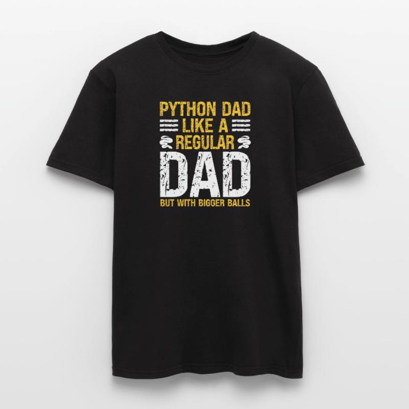 Banana Ball Python Dad Like A Regular Dad But Männer T-Shirt