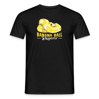 Banana Ball Python Flüsterer - Männer T-Shirt - Schwarz - Vorne - AI Model Male 178 light (178cm)