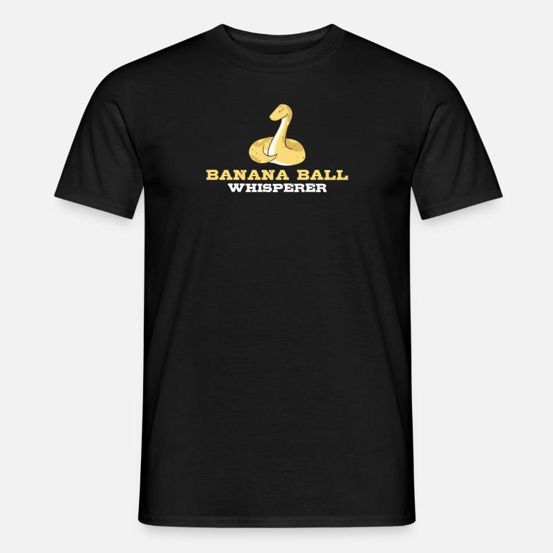 Banana Ball Python Whisperer - Men's T-Shirt - black