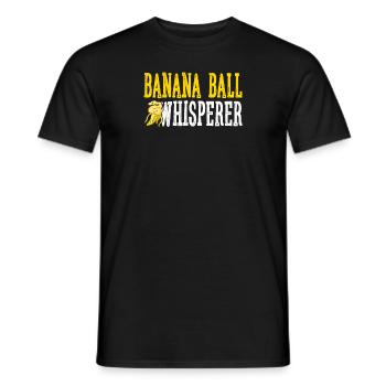 Banana Ball Python Flüsterer - Männer T-Shirt - Schwarz - Vorne - AI Model Male 178 light (178cm)