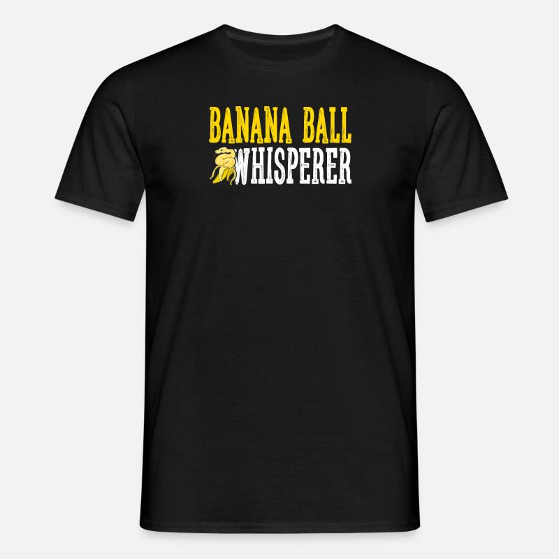 Banana Ball Python Whisperer - T-shirt Homme - noir