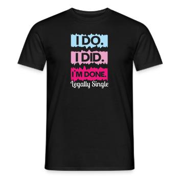Drôle de cadeau de divorce Divorce sarcastique - T-shirt homme - noir - Devant - AI Model Male 178 light (178cm)