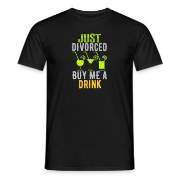 Witziges Scheidungsgeschenk Sarkastische Scheidung - Männer T-Shirt - Schwarz - Vorne - AI Model Male 178 light (178cm)