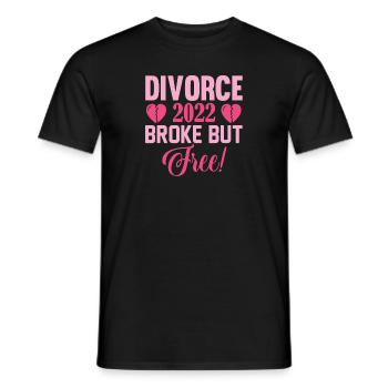 Witziges Scheidungsgeschenk Sarkastische Scheidung - Männer T-Shirt - Schwarz - Vorne - AI Model Male 178 light (178cm)