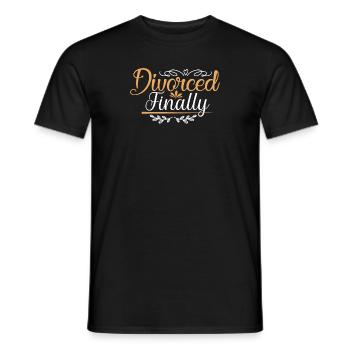 Witziges Scheidungsgeschenk Sarkastische Scheidung - Männer T-Shirt - Schwarz - Vorne - AI Model Male 178 light (178cm)