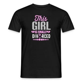 Witziges Scheidungsgeschenk Sarkastische Scheidung - Männer T-Shirt - Schwarz - Vorne - AI Model Male 178 light (178cm)
