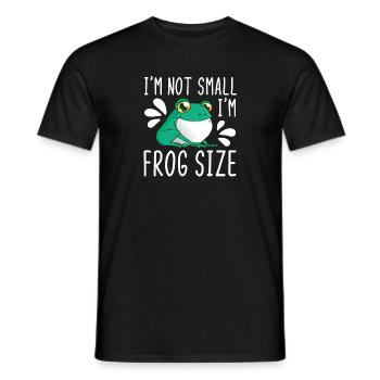 Je ne suis pas petit, je suis de la taille d’une grenouille - T-shirt homme - noir - Devant - AI Model Male 178 light (178cm)