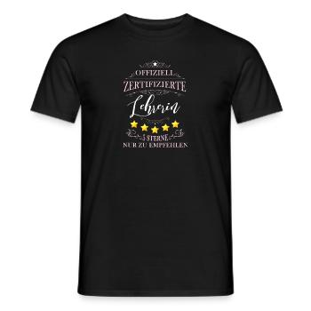 Offiziell Zertifizierte Lehrerin - Männer T-Shirt - Schwarz - Vorne - AI Model Male 178 light (178cm)