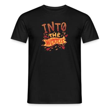 Into The Woods Conceptions impressionnantes de camping de randonnée - T-shirt homme - noir - Devant - AI Model Male 178 light (178cm)