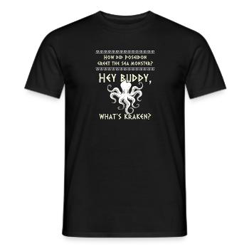 Antike Griechische Mythologie Monster Fabelwesen - Männer T-Shirt - Schwarz - Vorne - AI Model Male 178 light (178cm)