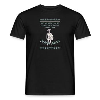 Antike Griechische Mythologie und Grichiescher - Männer T-Shirt - Schwarz - Vorne - AI Model Male 178 light (178cm)