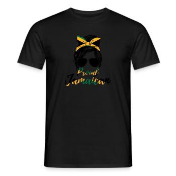 Stolze Jamaikanische Frau - Männer T-Shirt - Schwarz - Vorne - AI Model Male 178 light (178cm)