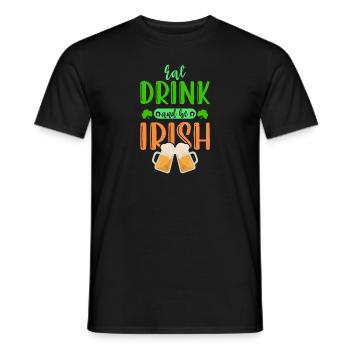 Fête irlandaise de la Saint-Patrick - T-shirt homme - noir - Devant - AI Model Male 178 light (178cm)