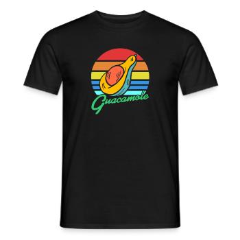 GUACAMOLE Retro Vintage Guac Lovers Designs - T-shirt homme - noir - Devant - AI Model Male 178 light (178cm)