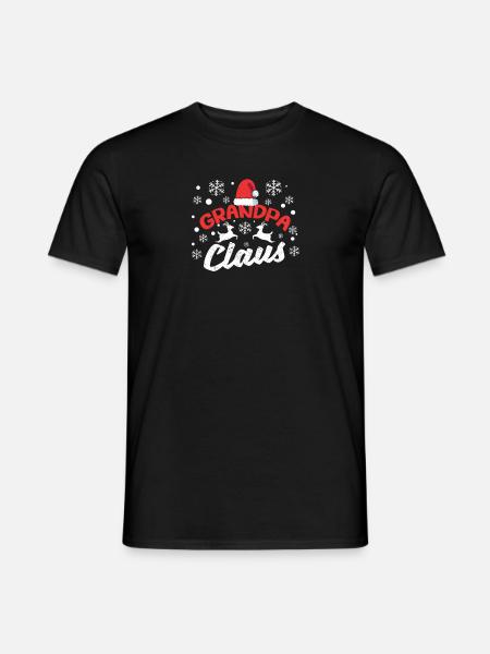 Santa Matching Familie Weihnachten Pjs Großvater - Männer T-Shirt - Schwarz