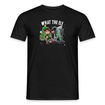 Sarcastique Noël Prix élevé de l’essence Ce que l’Elfe - T-shirt homme - noir - Devant - AI Model Male 178 light (178cm)